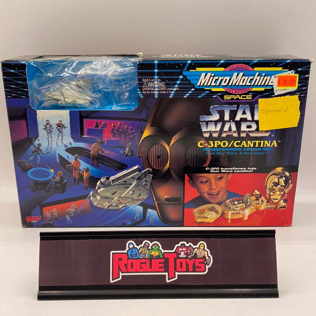 Galoob 1994 Micro Machines Space Star Wars: A New Hope C-3PO/Cantina Transforming Action Set