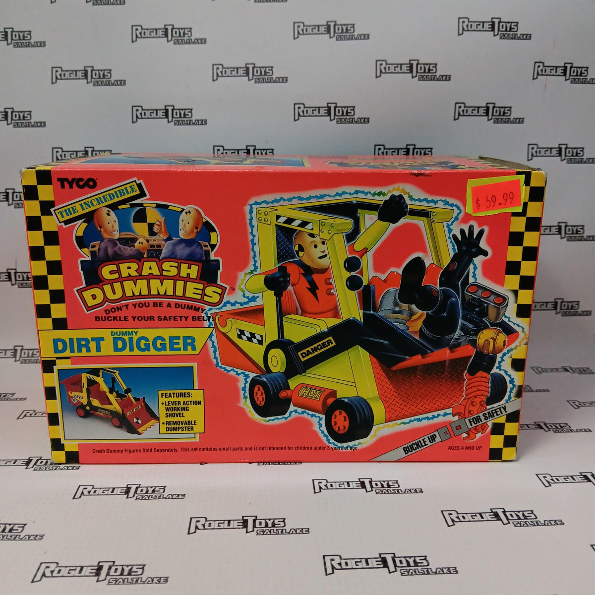 Tyco The Incredible Crash Dummies Dummy Dirt Digger| Rogue Toys