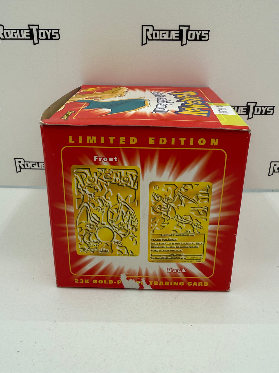 Nintendo Pokémon 23k Gold-Plated Trading Card #6 Charizard| Rogue Toys