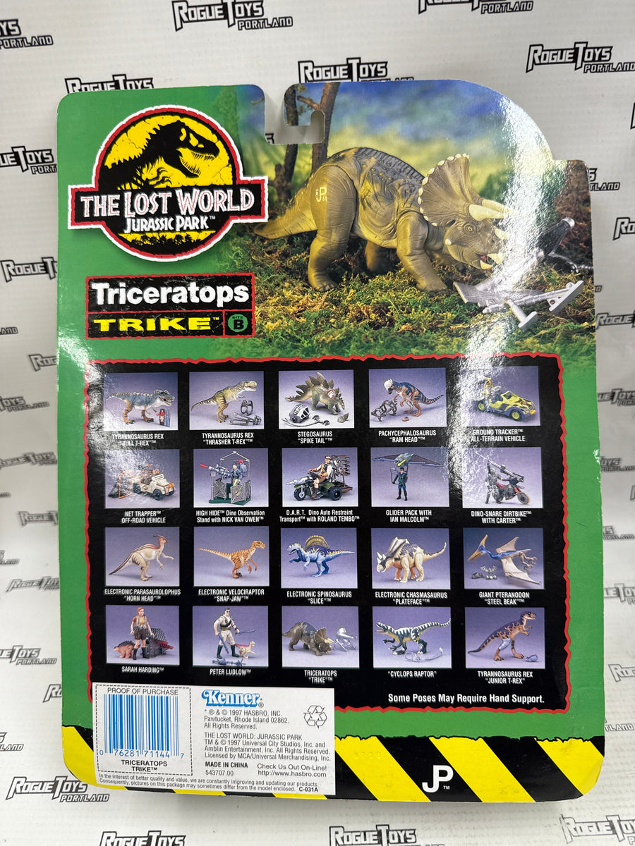 Kenner Jurassic Park, The Lost World, Triceratops (Trike)| Rogue Toys