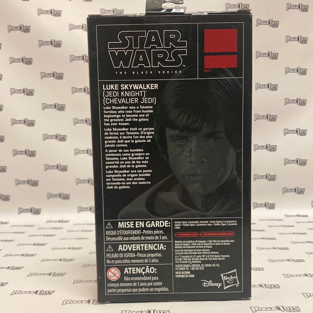 Hasbro star wars the black series luke skywalker (jedi knight)