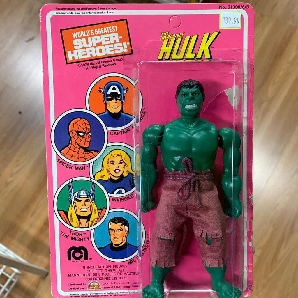 Mego 1979 world's greatest super heroes! the incredible hulk