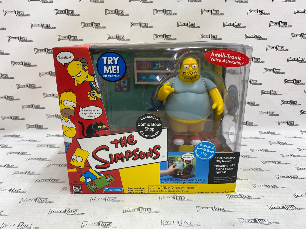 The Simpsons World of Springfield Comic Book Shop Diorama| Rogue Toys