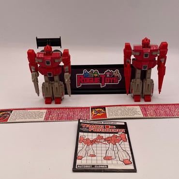 Hasbro 1987 Transformers G1 Autobot Clones Fastlane & Cloudraker