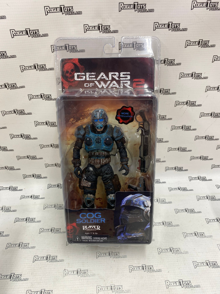 NECA GEARS OF WAR 2 COG SOLDIER ランサー付 NECA Gears of War 2 COG Soldier| Rogue Toys