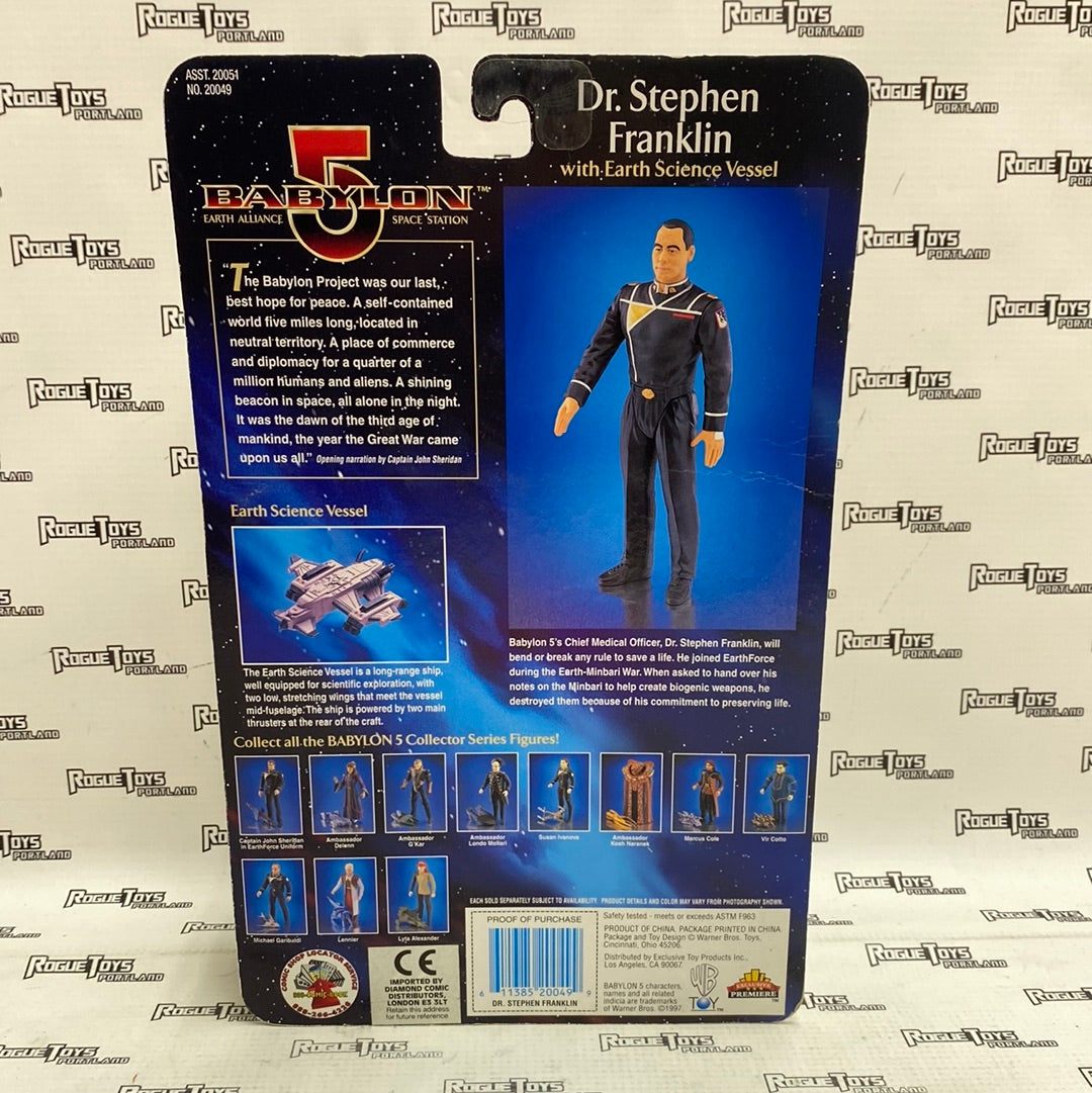Babylon 5 Dr. Stephen Franklin with Warth Science Vessel| Rogue Toys