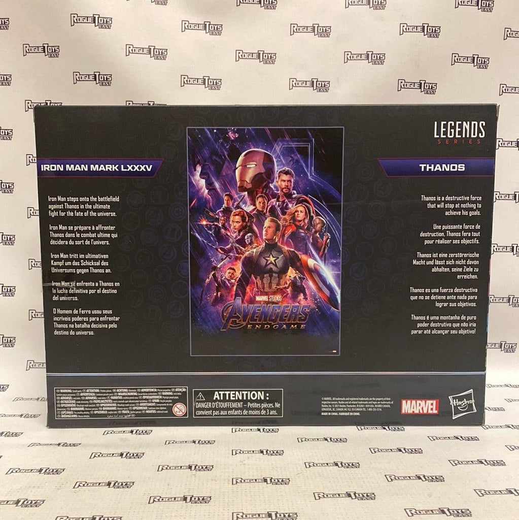 Hasbro marvel legends avengers endgame the infinity saga iron man mark  lxxxv & thanos