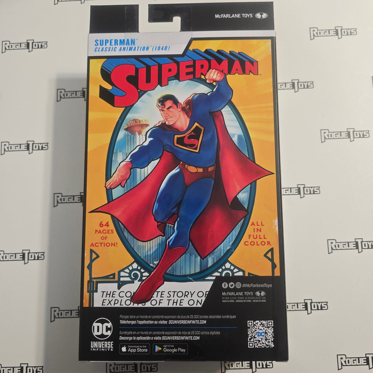 McFarlane Toys - Action Figure DC Multiverse Superman (Classic Animation 1940) 17,8 Cm, Collezionabile