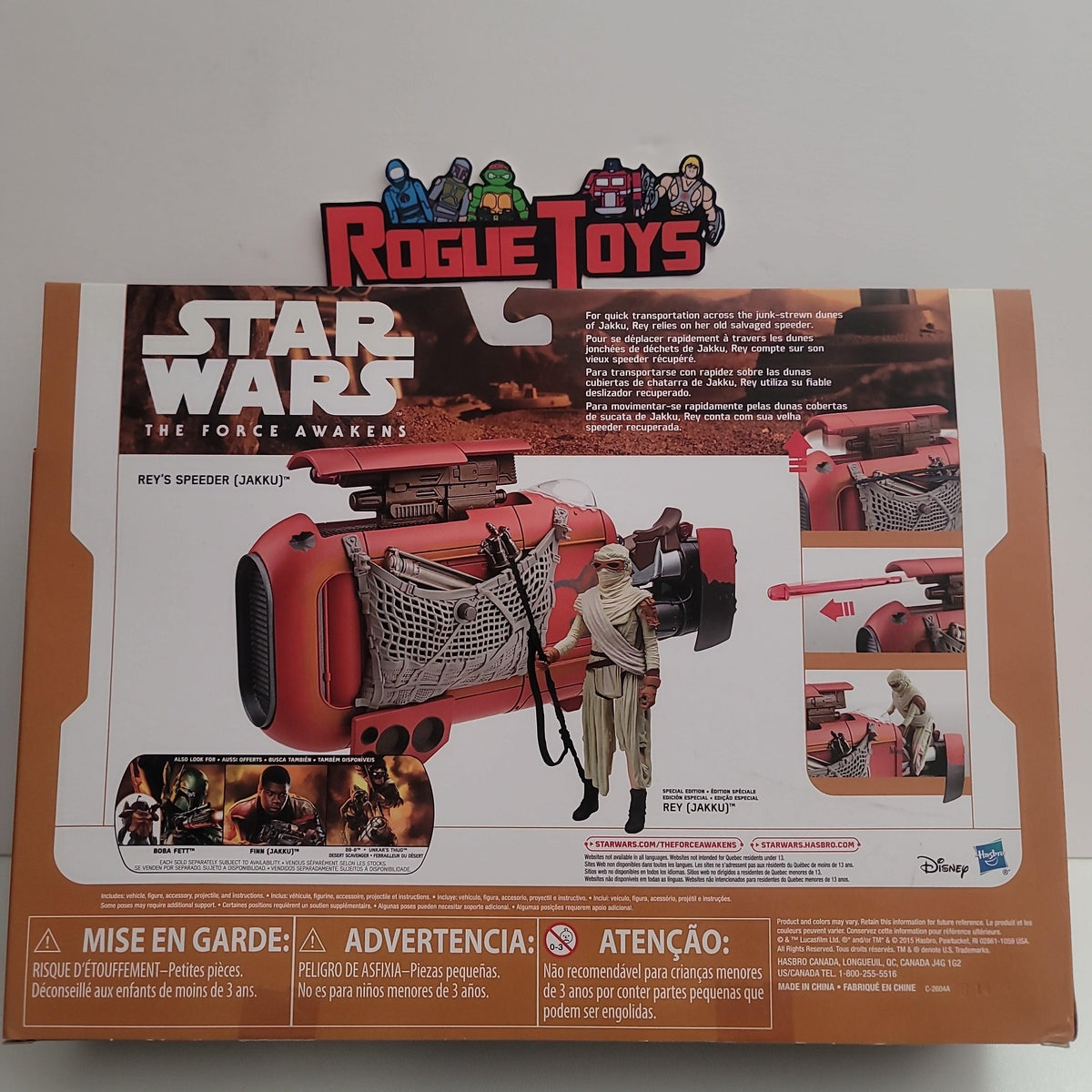 Star Wars Il Risveglio Della Forza – Veicolo Jakku Landspeeder 9,5 Cm Con Figura Finn E Accessori, Hasbro - 3