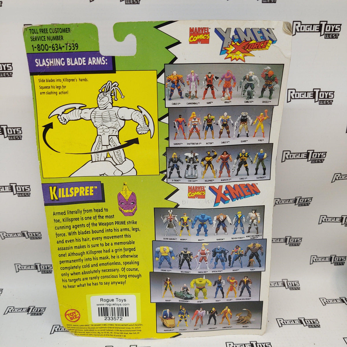 ToyBiz Marvel Comics X-Men X-Force Killspree| Rogue Toys