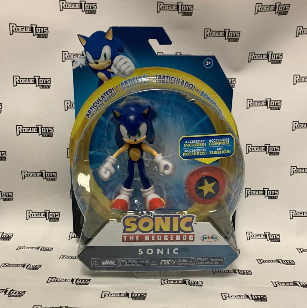 Sonic with Monitor - Classic Sonic The Hedgehog 4 Articulated Figure Jakks  Pac.