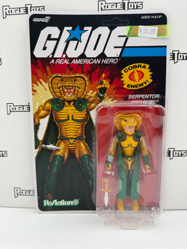 Hasbro x Super7 ReAction+ G.I. Joe A Real American Hero (ARAH) Cobra Enemy! Serpentor Cobra Emperor