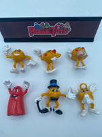 Coleco 1982 Pacman PVC Figures (Lot of 6)