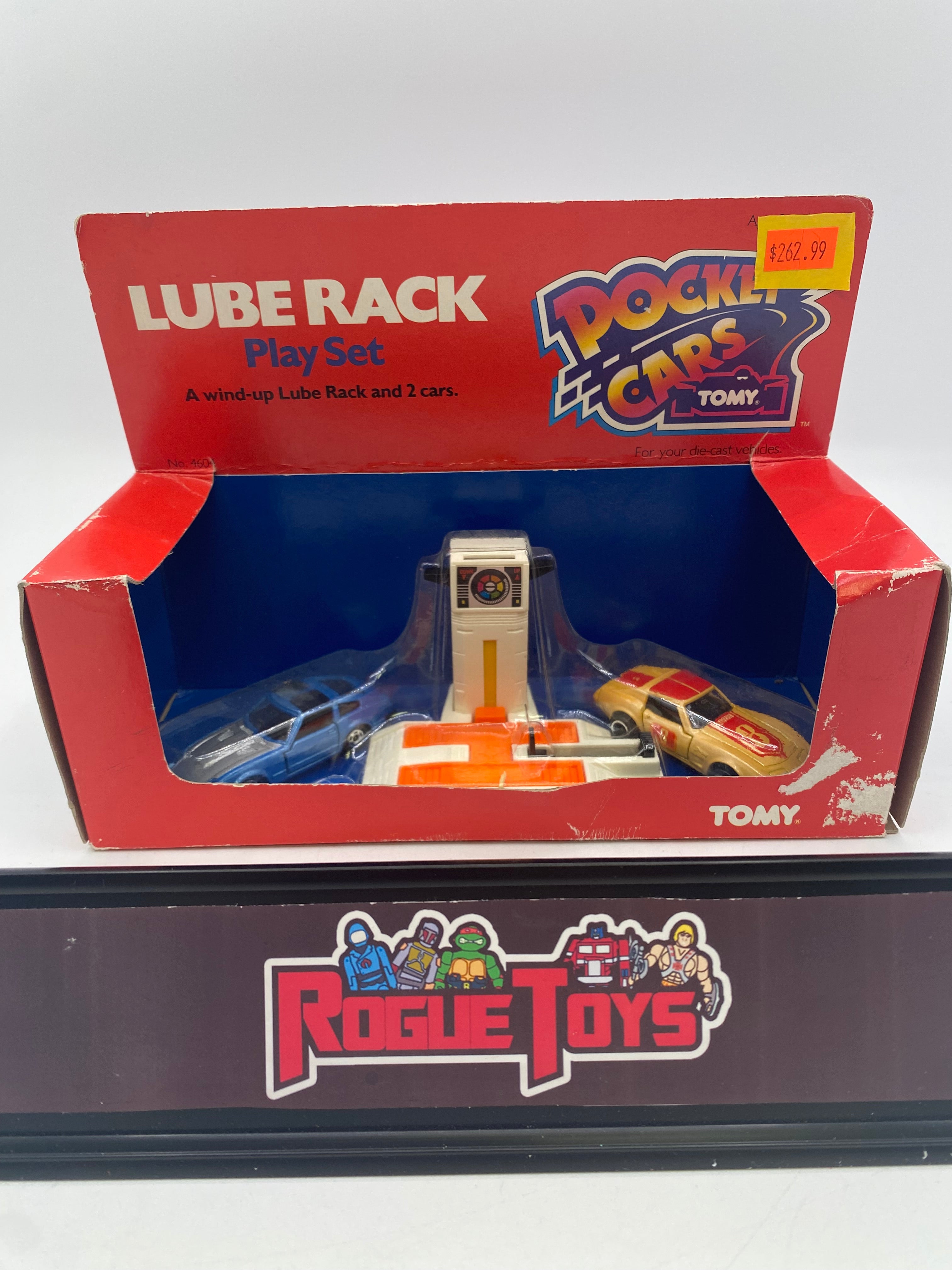 Tomy 1983 Pocket Cars Lube Rack Play Set| Rogue Toys