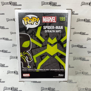 Funko POP! Marvel Spider-Man (Stealth Suit) #195 Hot Topic - Rogue Toys