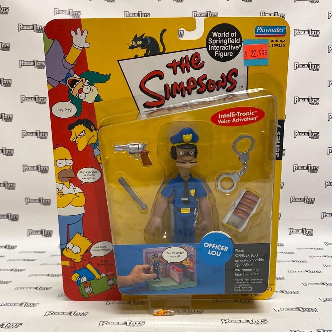 Playmates The Simpsons World of Springfield Interactive Figure Series 7 Officer Lou - Rogue Toys