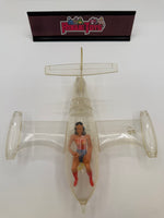 MEGO Comic Action Heroes Collapsing Tower with Invisible Airplane Plus Activator and Wonder Woman