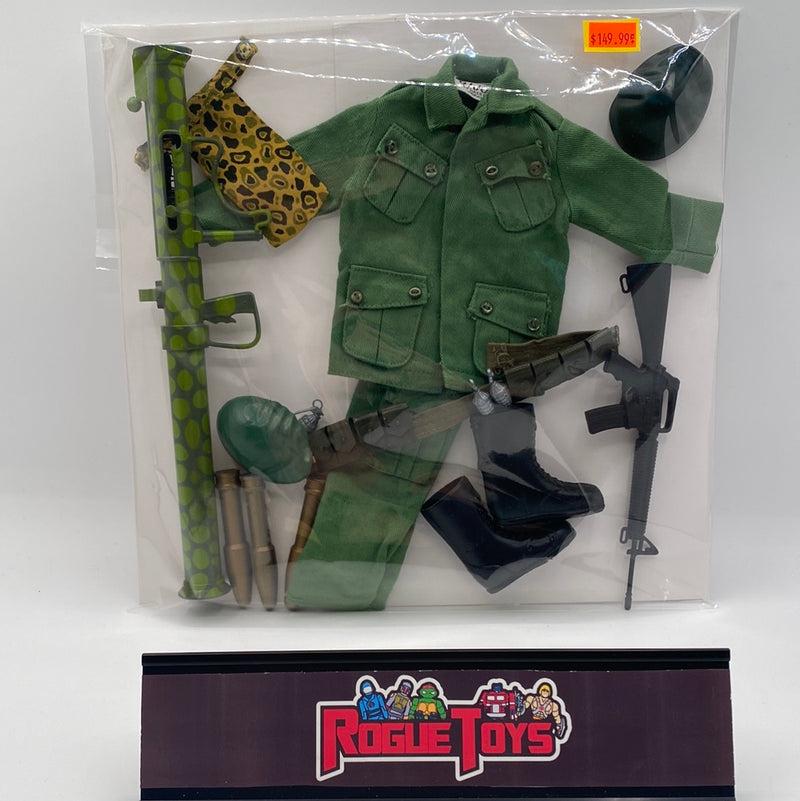 Hasbro 1965 vintage gi joe green beret outfit and bazooka set (w 
