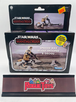 Hasbro Star Wars: The Mandalorian Speeder Bike, Scout Trooper & Grogu