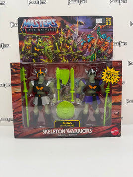 Mattel Masters of the Universe (MOTU) Retro Style Glow in the Dark Skeleton Warriors