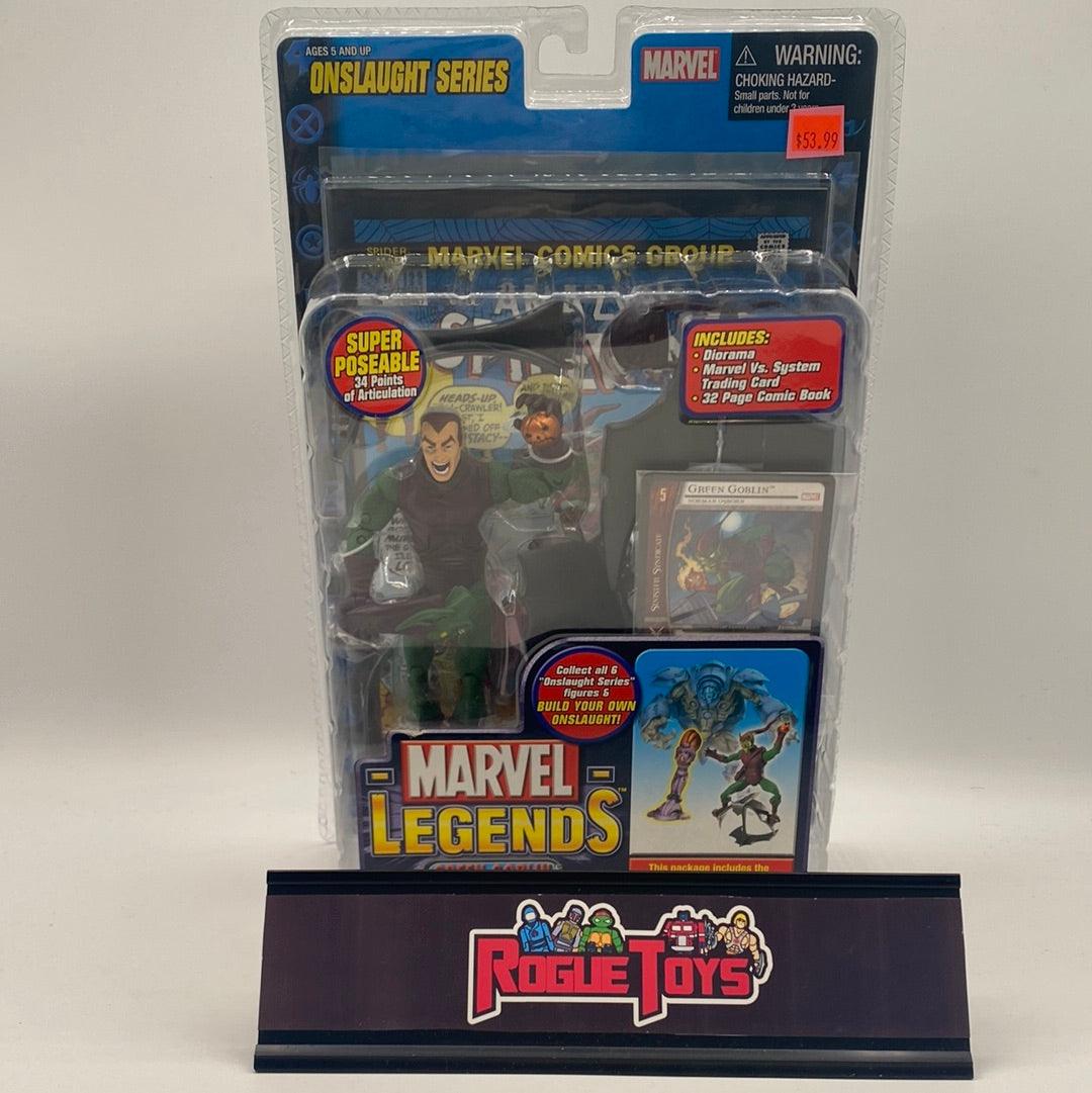 ToyBiz Marvel Legends Onslaught Series Green Goblin (Unmasked Trading Card Variant) - Rogue Toys