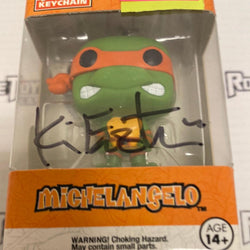 Funko POP! Pocket Keychain Teenage Mutant Ninja Turtles Michelangelo (Signed by Kevin Eastman) - Rogue Toys