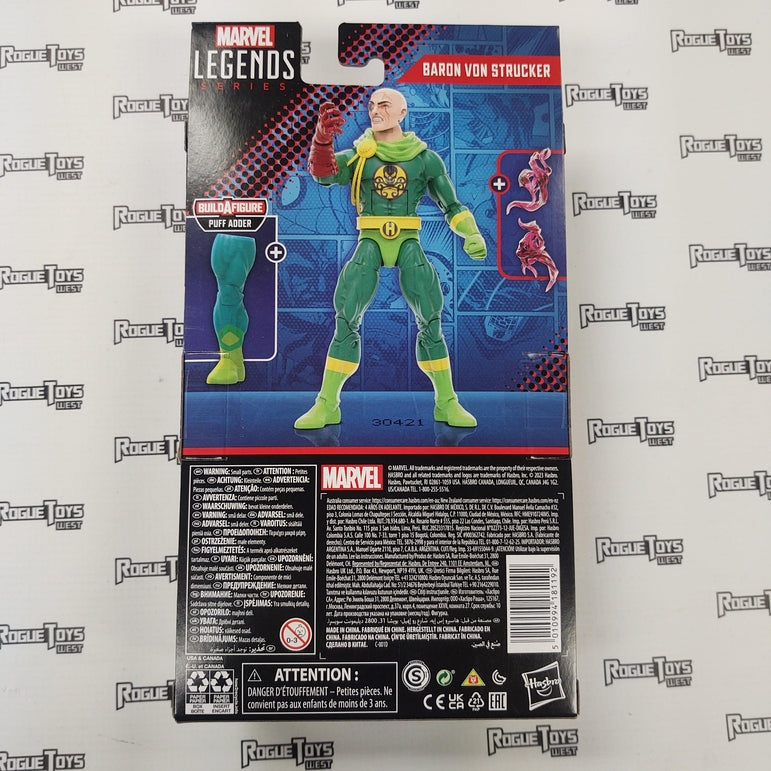 Hasbro Marvel Legends Avengers Baron Von Strucker (Puff Adder Wave) - Rogue Toys