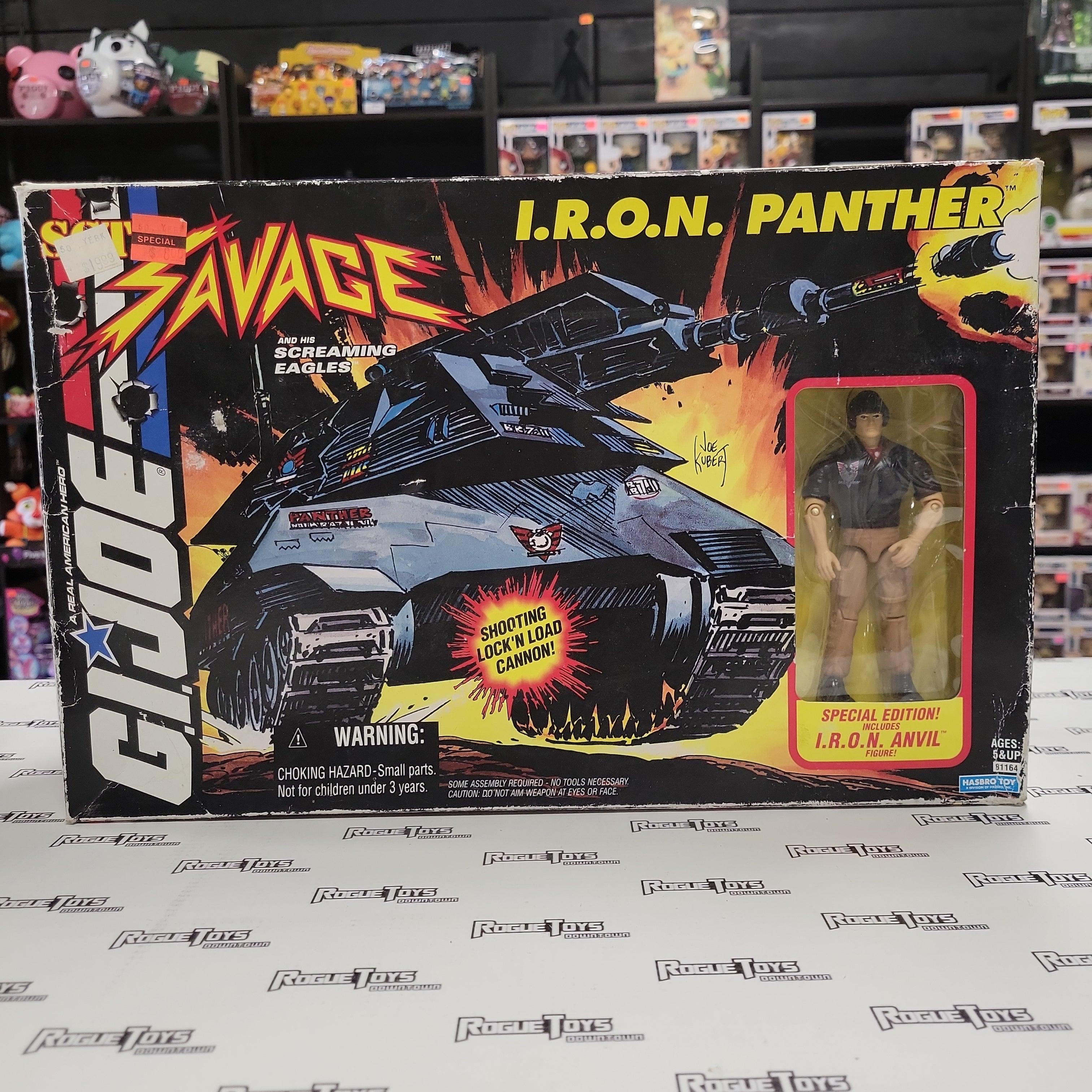 HASBRO (1994) G.I. Joe, Sgt. Savage & His Screaming Eagles IRON Panther with Special Edition IRON Anvil Figure - Rogue Toys