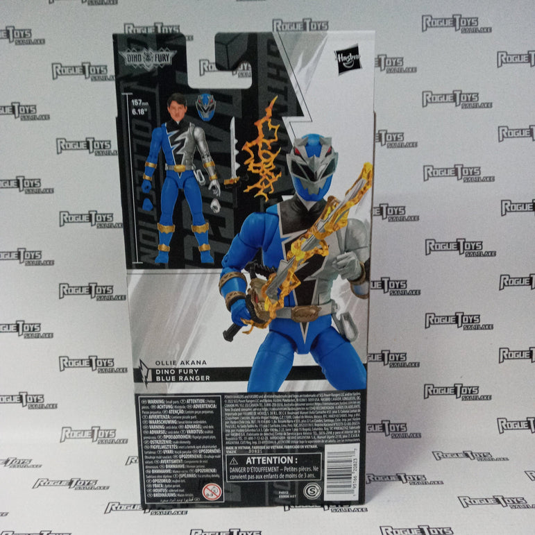 Hasbro Power Rangers Lightning Collection Dino Fury Blue Ranger - Rogue Toys