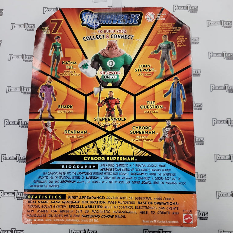 MATTEL DC Universe Classics (DCUC) Wave 11 (Kilowog Collect & Connect Series), Cyborg Superman - Rogue Toys
