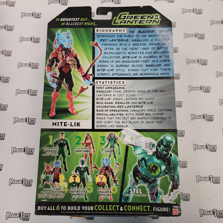 MATTEL DC Universe, Green Lantern Classics (DCUC) Wave 2 (Stel Collect & Connect Series), Red Lantern: Nite-Lik - Rogue Toys
