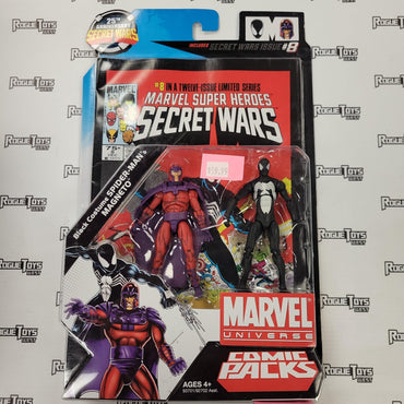 HASBRO Marvel Universe Comic Packs, Black Costume Spider-Man & Magneto