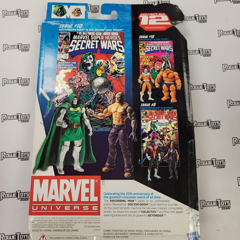 HASBRO Marvel Universe Comic Packs, Absorbing Man & Dr. Doom with Wasp - Rogue Toys
