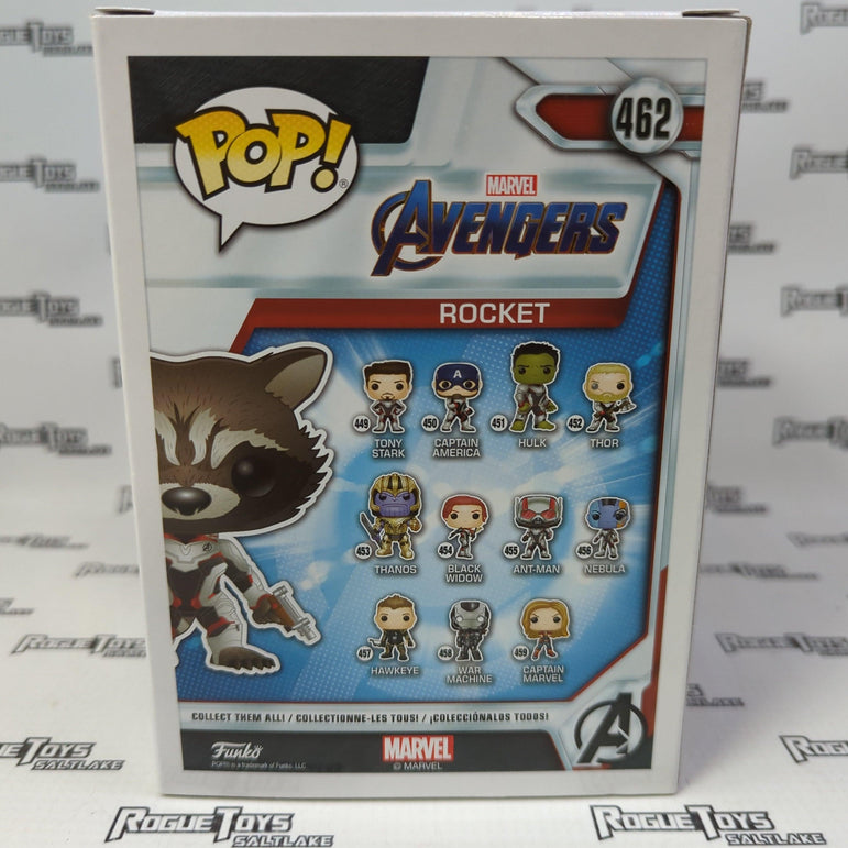 Funko POP! Marvel Avengers Rocket (Walmart Exclusive) 462 - Rogue Toys
