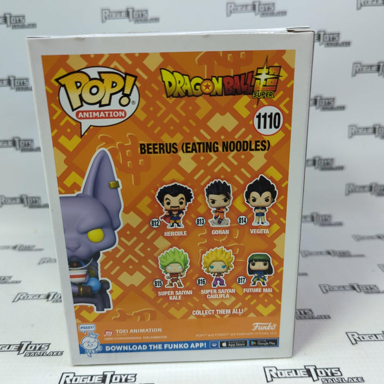 Funko POP! Animation Dragon Ball Super Beerus Eating Noodles 1110 - Rogue Toys