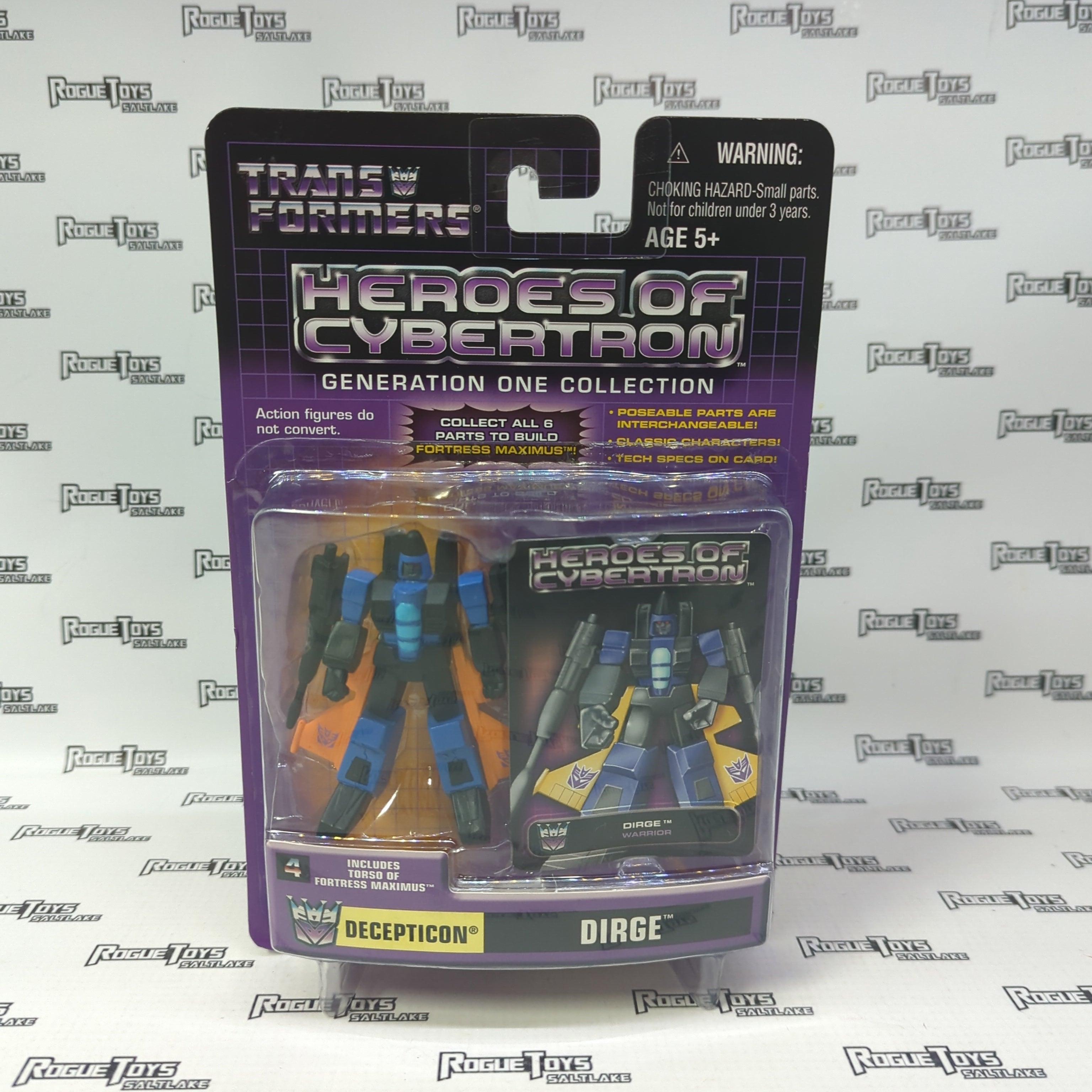 Hasbro Transformers Heroes of Cybertron Generation One Collection Decepticon Dirge