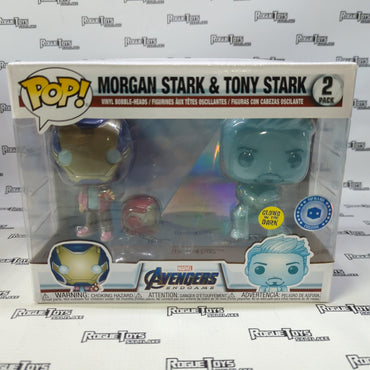 Funko POP! Marvel Avengers Endgame Glow in the Dark Morgan Stark & Tony Stark (Pop in a Box Exclusive) 2 pack
