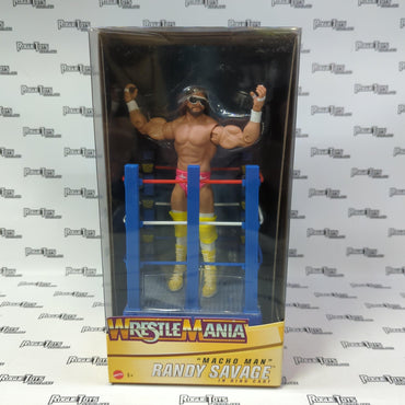 Mattel WWE Basic Collection WrestleMania "Macho Man" Randy Savage in Ring Cart - Rogue Toys
