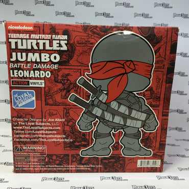 The Loyal Subjects Action Vinyls Teenage Mutant Ninja Turtles Jumbo Battle Damage Leonardo - Rogue Toys