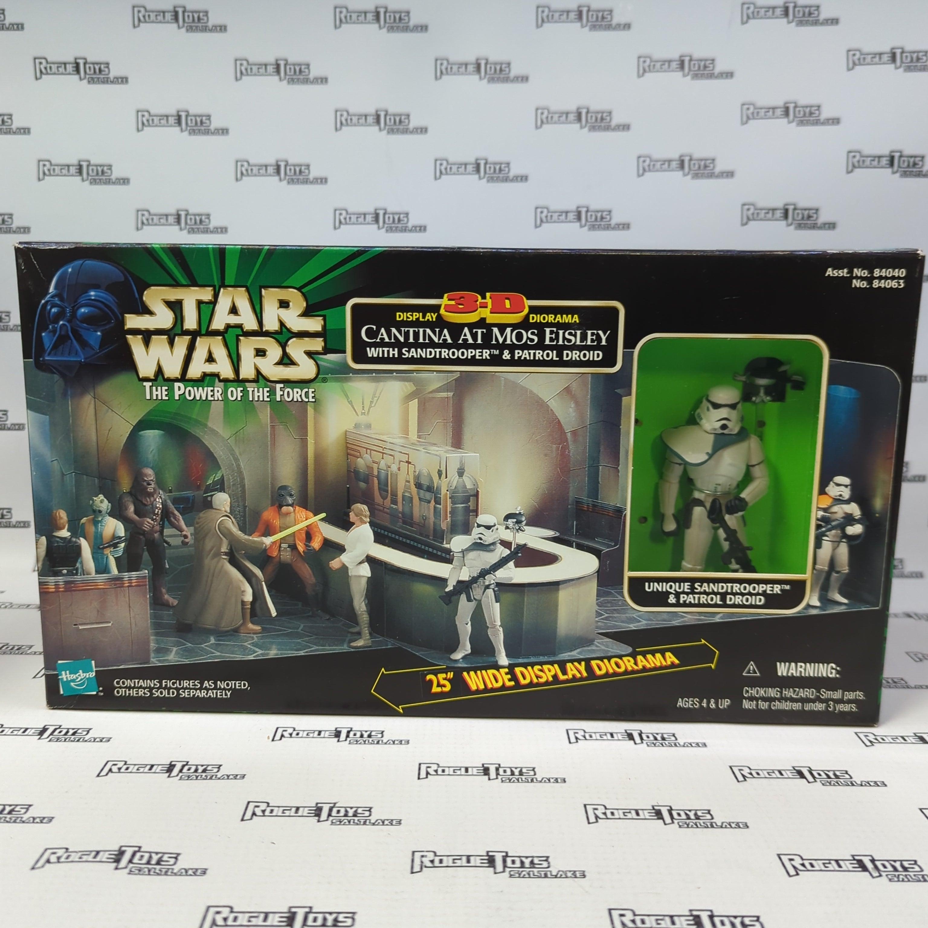 Hasbro Star Wars The Power of the Force 3-D Display Diorama Cantina at Mos Eisley w/Sandtrooper & Patrol Droid - Rogue Toys