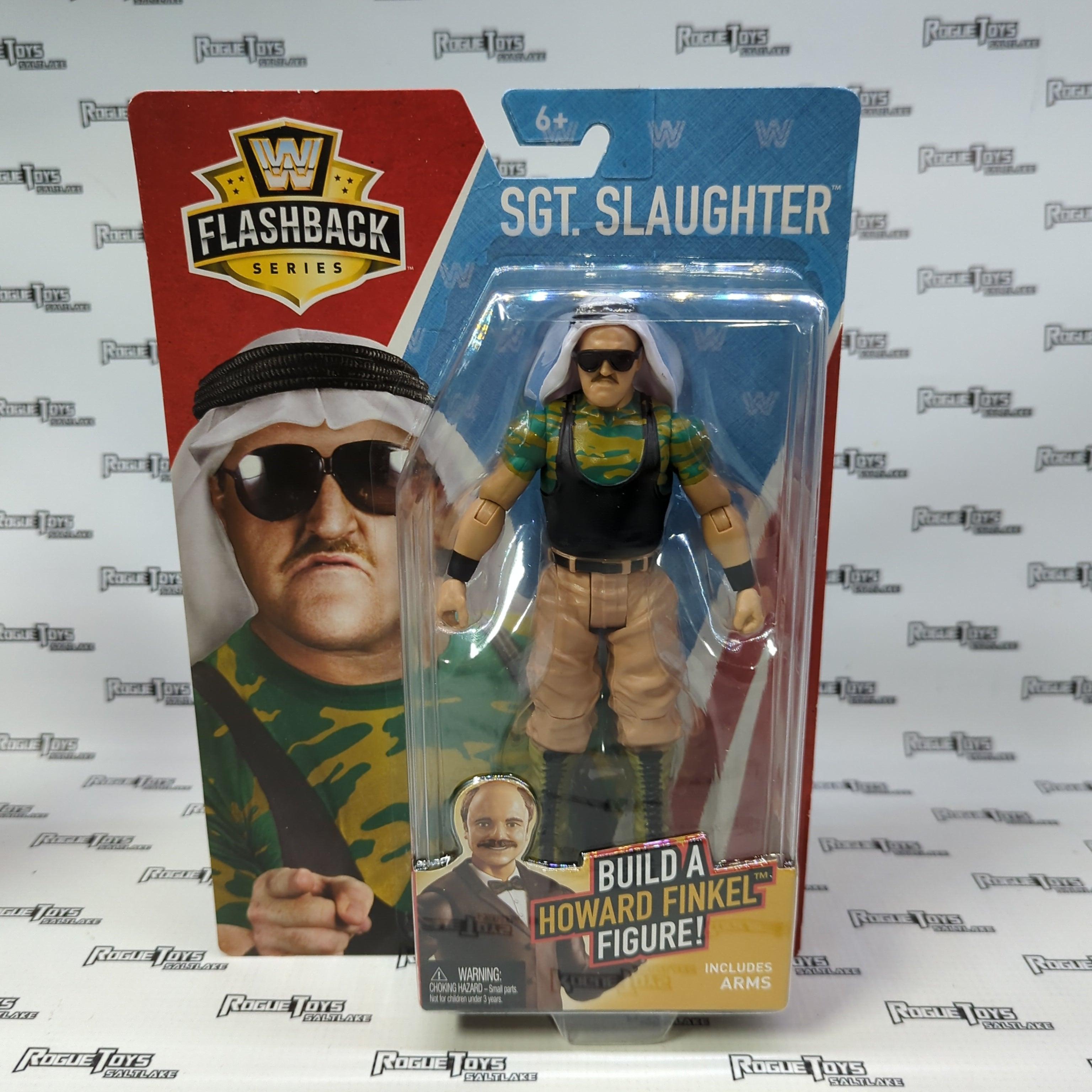 Mattel WWE Flashback Series Sgt. Slaughter Build a Howard Finkel Figure