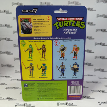 ReAction Figures Teenage Mutant Ninja Turtles Rocksteady - Rogue Toys