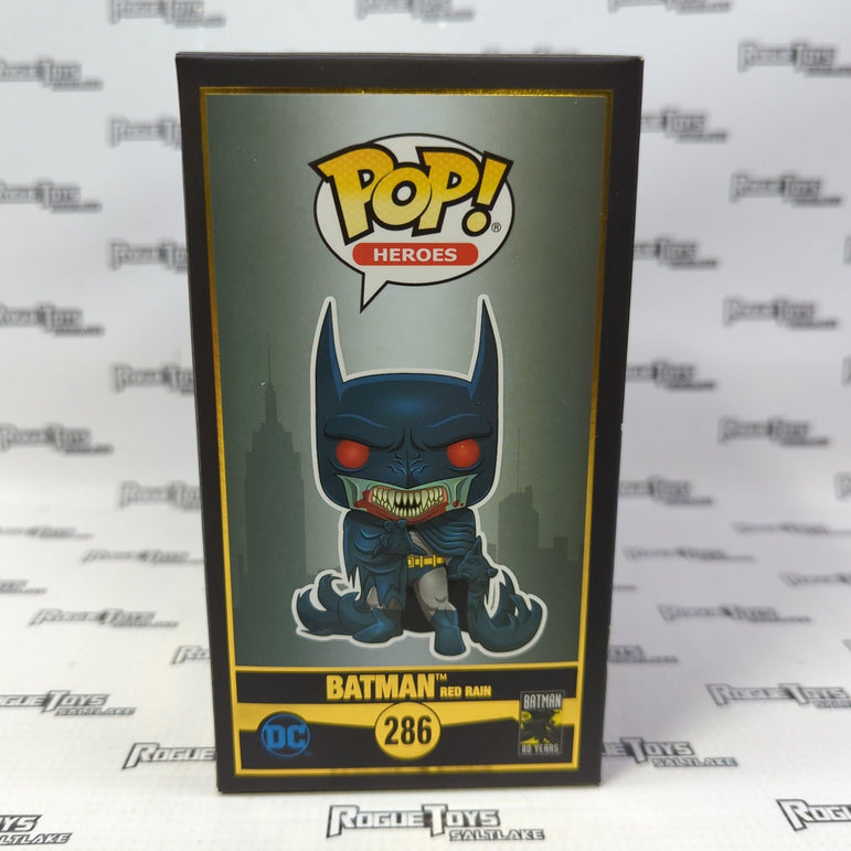 Funko POP! Heroes Batman 80 Years Red Rain Batman 286 - Rogue Toys