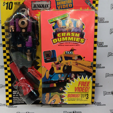 Tyco The Incredible Crash Dummies Junkman w/VHS Tape - Rogue Toys