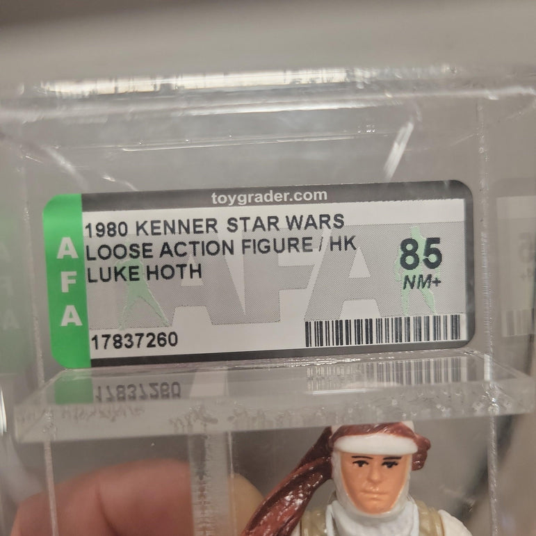 1980 Kenner Star Wars Loose Action Figure Luke Hoth, AFA Graded 85 NM+ - Rogue Toys