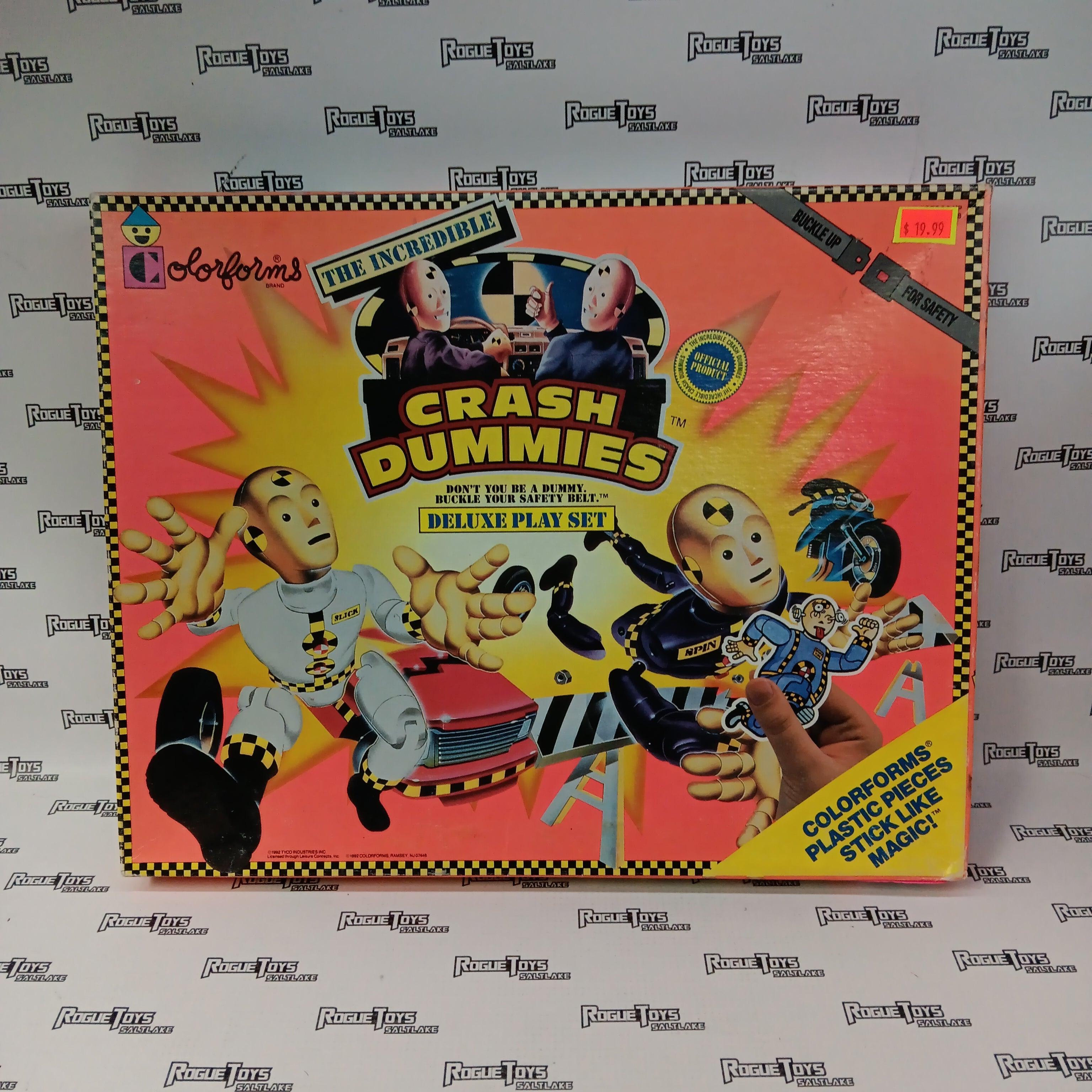 Tyco Colorforms The Incredible Crash Dummies Deluxe Play Set