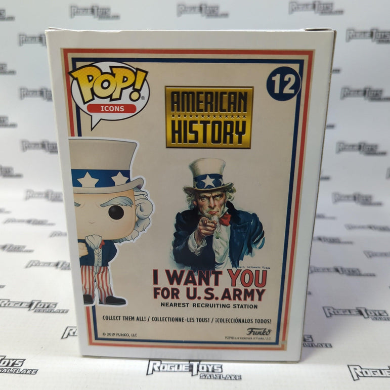 Funko POP! Icons American History Uncle Sam (Target Exclusive) 12 - Rogue Toys