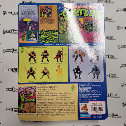 PLAYMATES Vintage TMNT, 1988, Raphael (HARD HEAD, please review description) - Rogue Toys