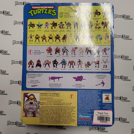 PLAYMATES Vintage TMNT, 1991, Dirtbag - Rogue Toys