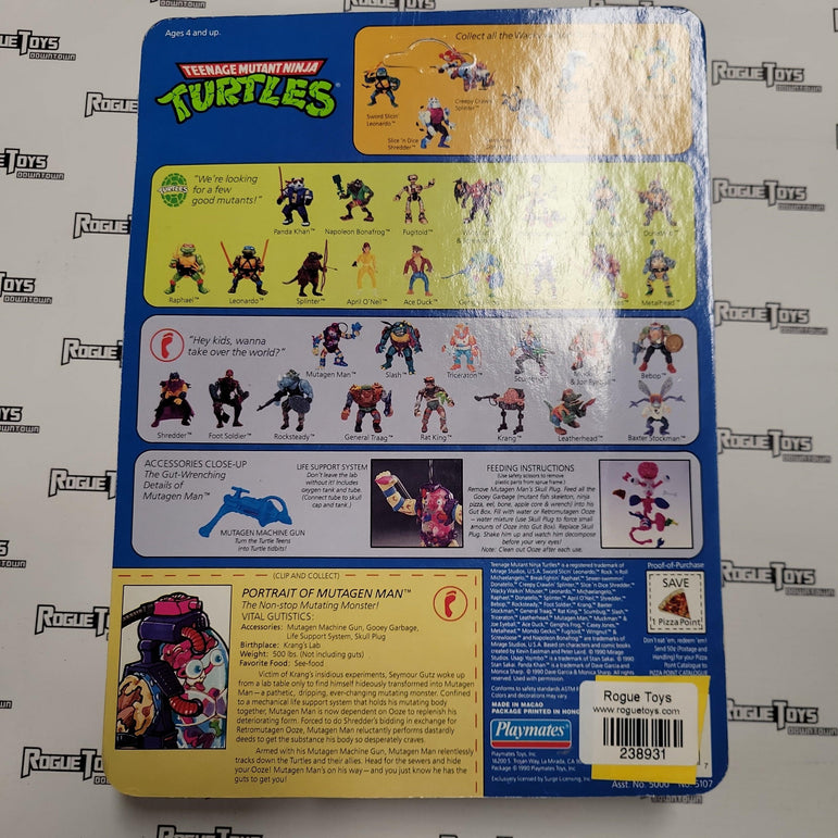PLAYMATES Vintage TMNT, 1990, Mutagen Man - Rogue Toys